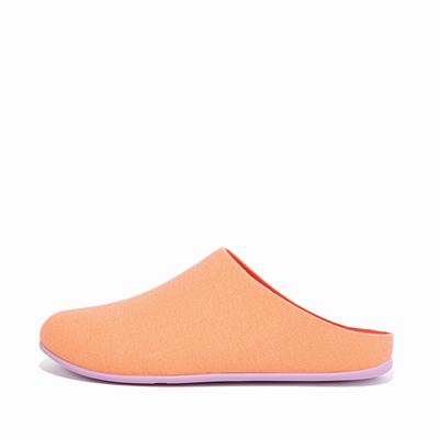 Apricot/Orange Women's Fitflop CHRISSIE X Yinka Ilori Canvas Slippers | DF9328517