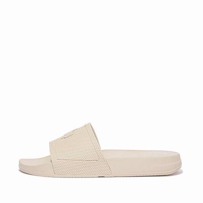 Beige Women's Fitflop IQUSHION Pool Slides | OA5694372