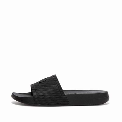 Black Women's Fitflop IQUSHION Pool Slides | FJ0268173