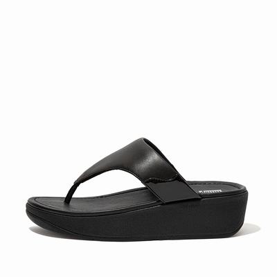 Black Women's Fitflop MYLA Toe-Thongs Sandals | LD3257890