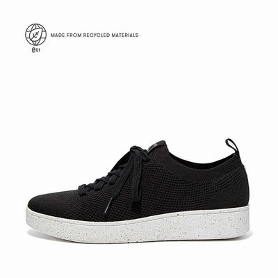 Black Women's Fitflop RALLY E01 Multi-Knit Sneakers | GA5682407