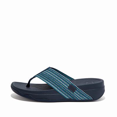 Blue Women's Fitflop SURFA Toe-Post Sandals | QB5274986