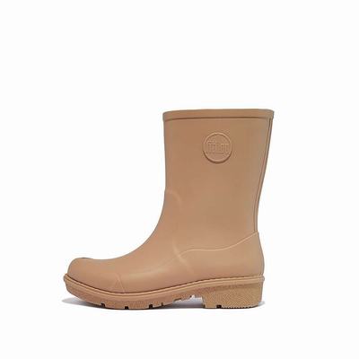 Brown Women's Fitflop WONDERWELLY Short Rain Boots | NR6425380