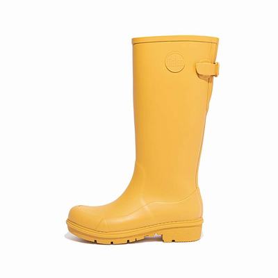 Flower Orange Women's Fitflop WONDERWELLY Tall Rain Boots | EH1403976