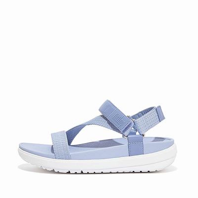 Lavender Women's Fitflop LOOSH Webbing Z-Strap Sandals | DY6857249