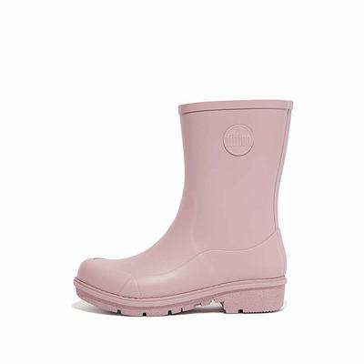 Pink Women's Fitflop WONDERWELLY Short Rain Boots | WJ9731856