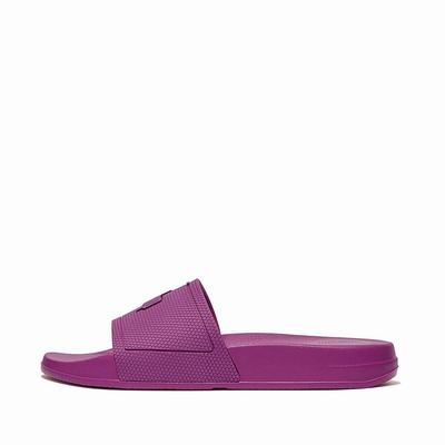 Purple Women's Fitflop IQUSHION Pool Slides | BY2907843