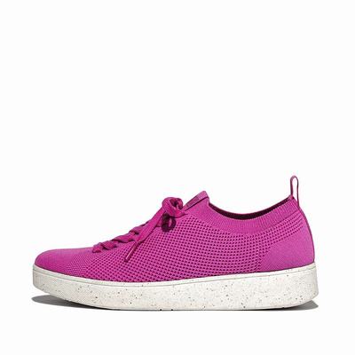 Purple Women's Fitflop RALLY E01 Multi-Knit Sneakers | EF9562341