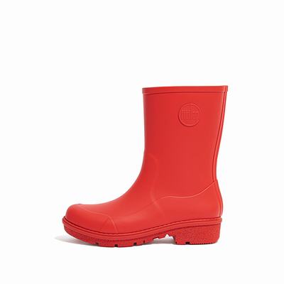 Red Women's Fitflop WONDERWELLY Short Rain Boots | GU1974068