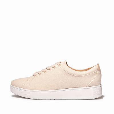 Rose Women's Fitflop RALLY Canvas Sneakers | OW7308254