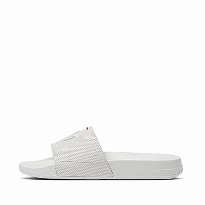 White Women's Fitflop IQUSHION Pool Slides | VI5706289