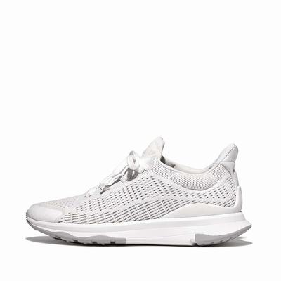 White Women's Fitflop VITAMIN FFX Knit Sports Sneakers | CR9081724