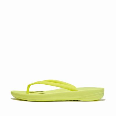 Yellow Women's Fitflop IQUSHION Ergonomic Flip Flops | TC7054681