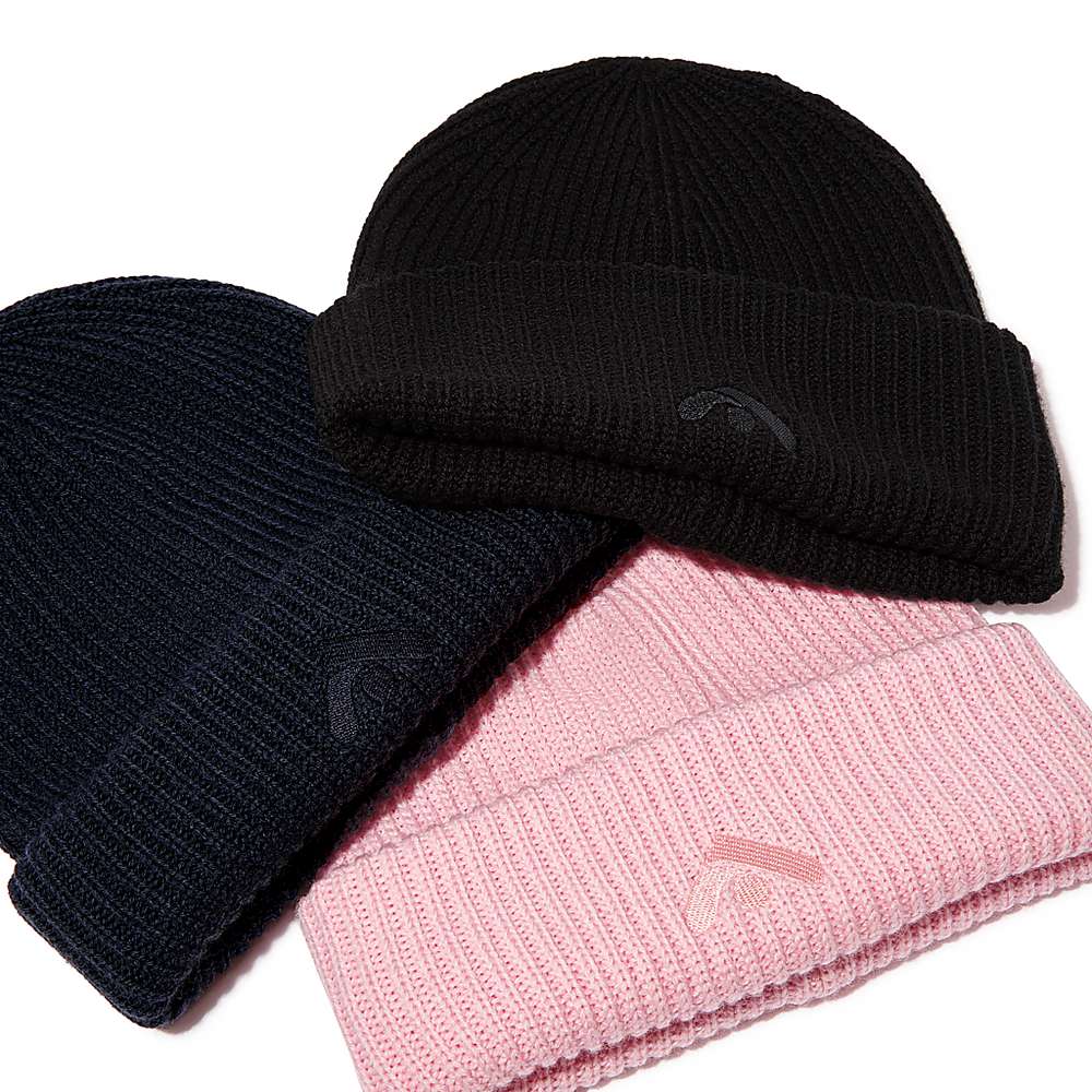 Black Women's Fitflop BASIC THREADS Merino Wool Knit Beanie | IA8206341