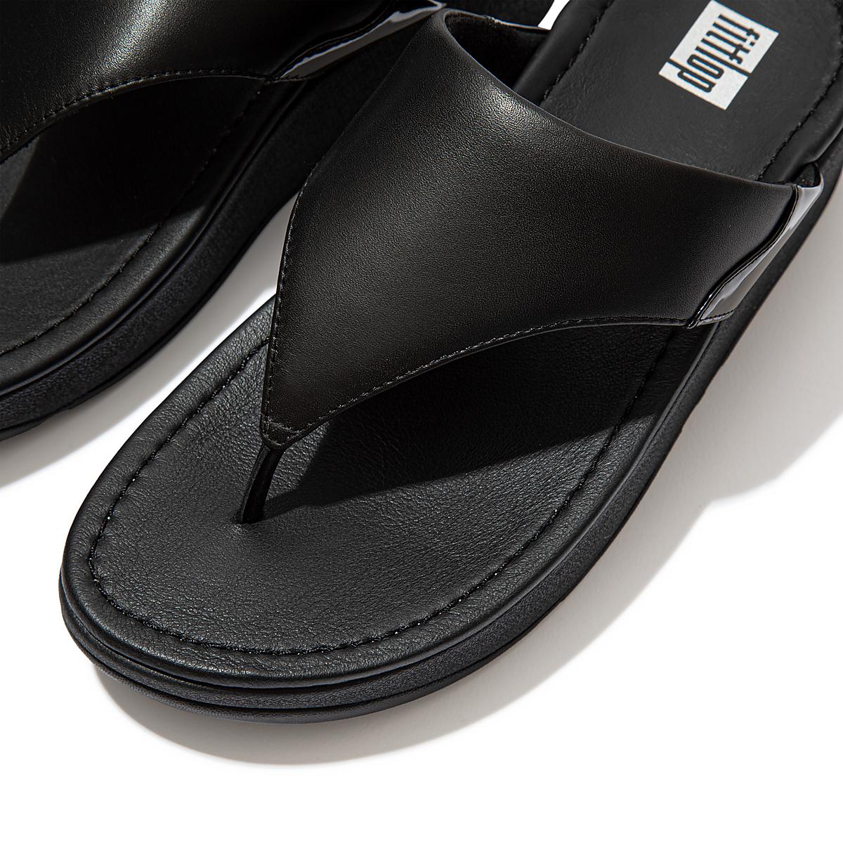 Black Women's Fitflop MYLA Toe-Thongs Sandals | LD3257890