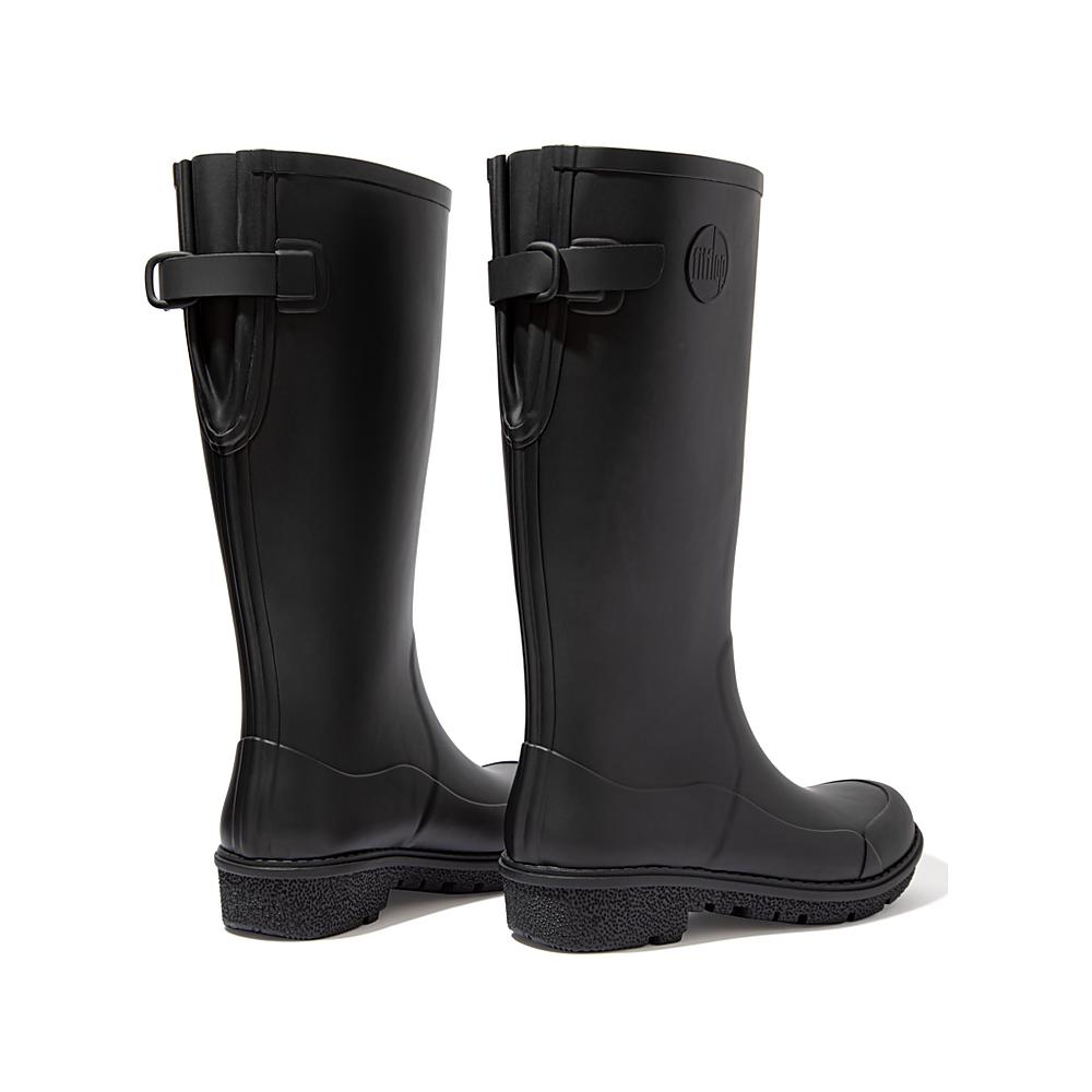 Black Women's Fitflop WONDERWELLY Tall Rain Boots | WM3247196