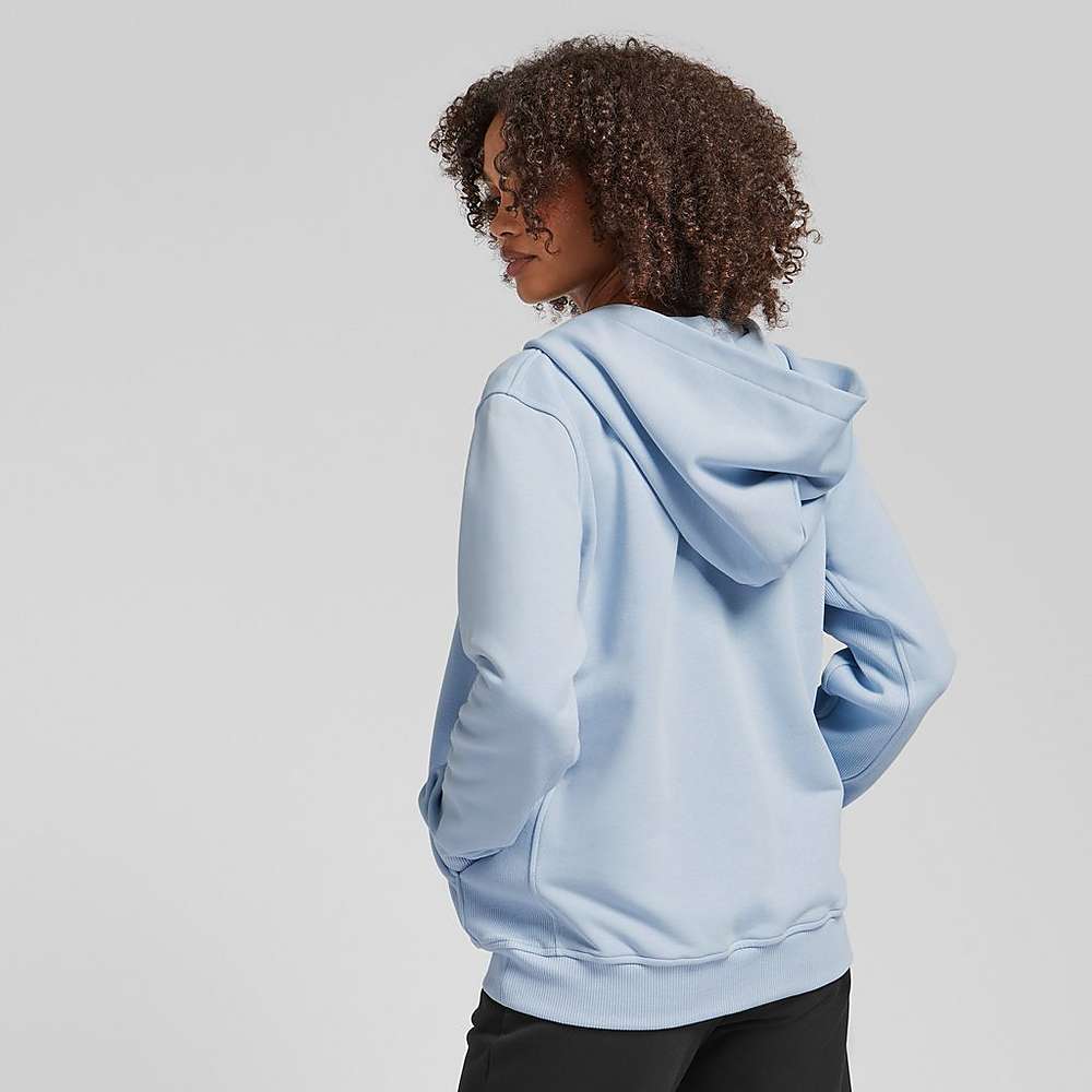 Blue Women's Fitflop BASIC THREADS Full Zip Hoodie | BG4180296