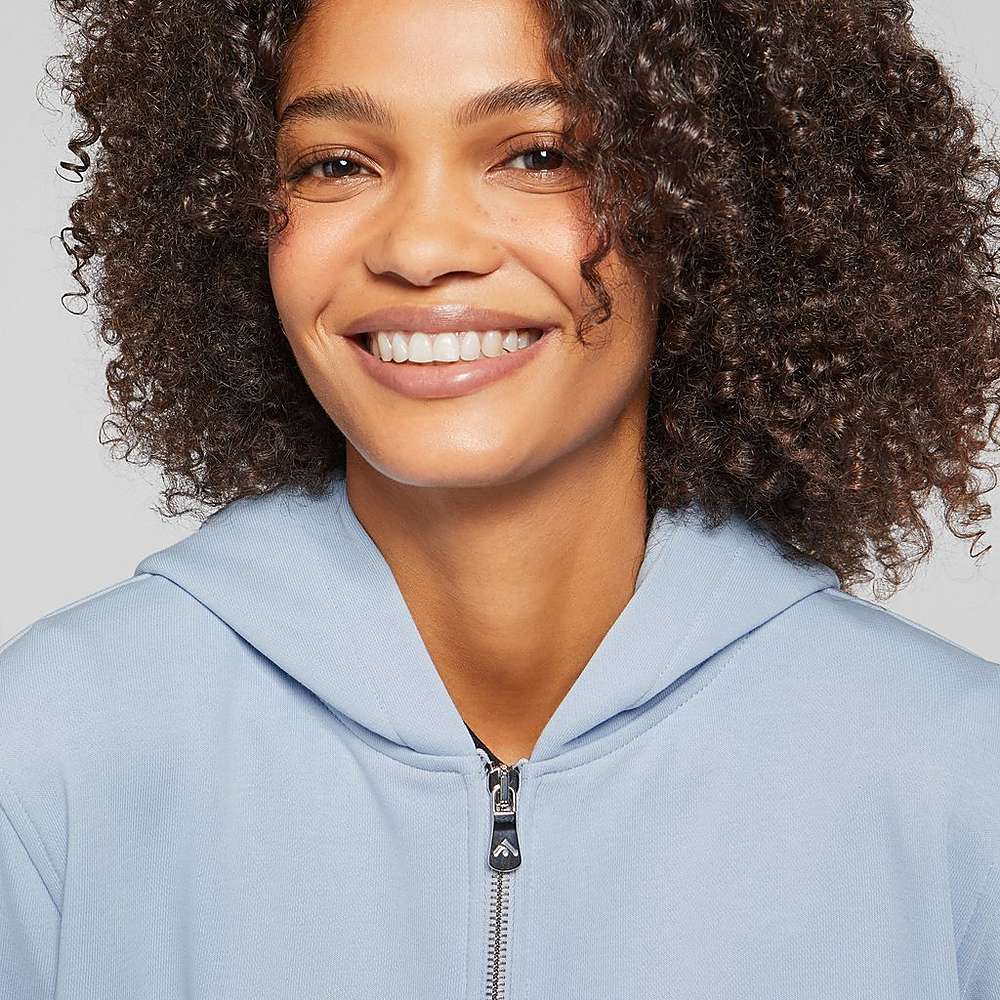 Blue Women's Fitflop BASIC THREADS Full Zip Hoodie | BG4180296