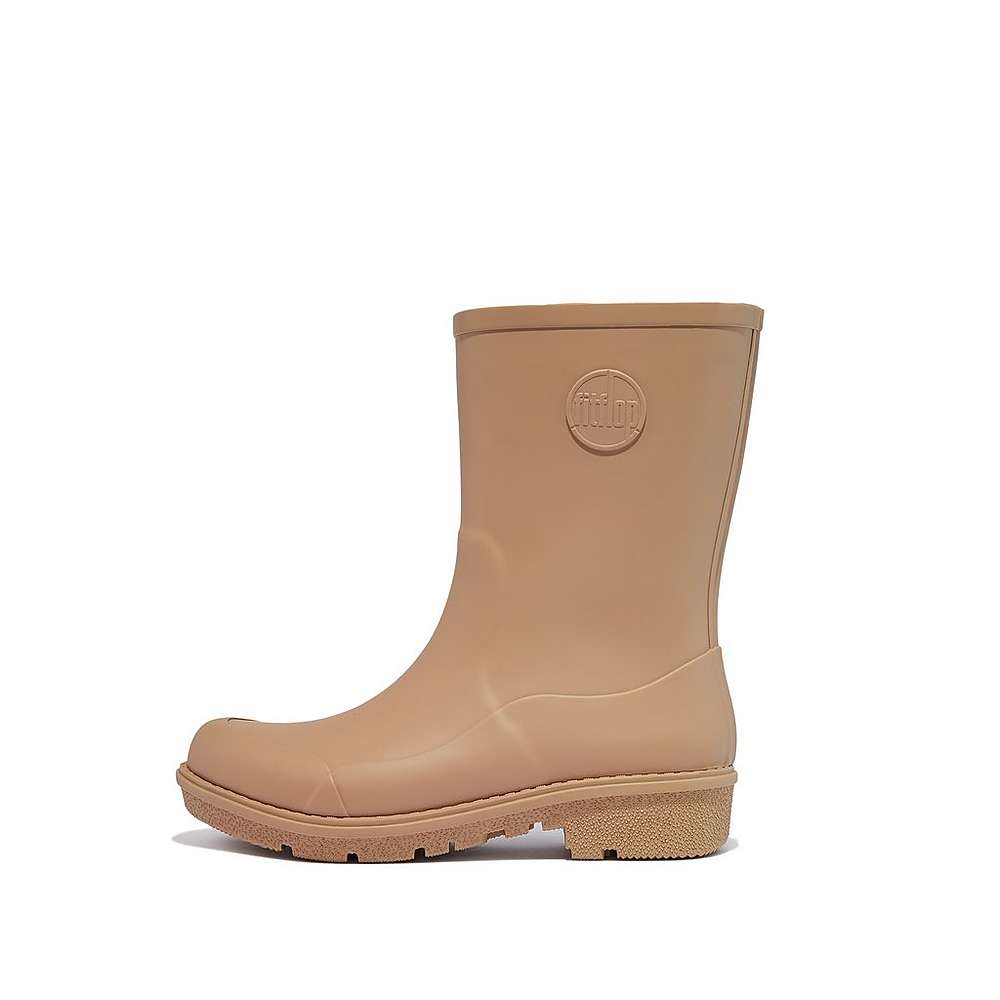 Brown Women\'s Fitflop WONDERWELLY Short Rain Boots | NR6425380