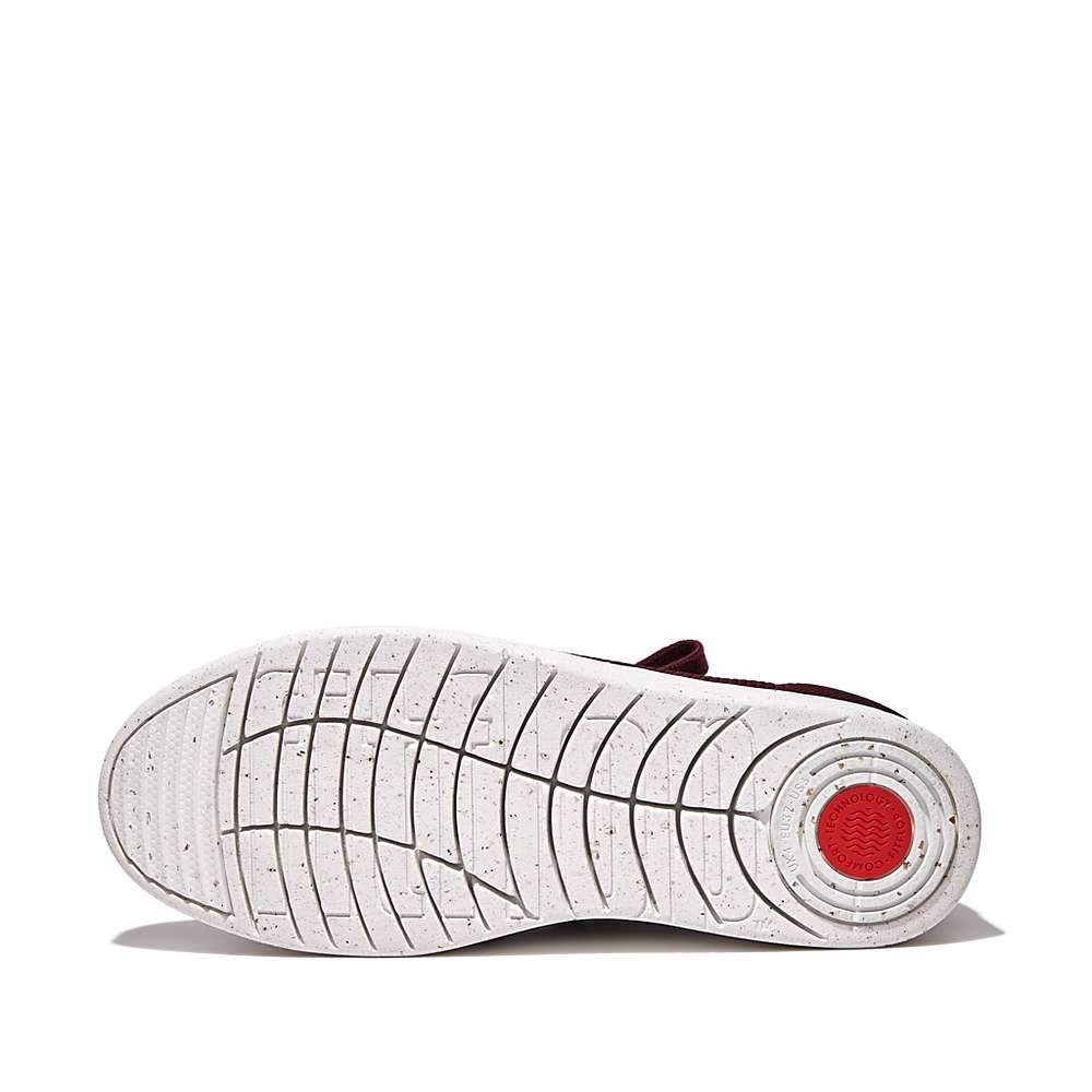 Burgundy Women's Fitflop RALLY E01 Multi-Knit Sneakers | IP3812675