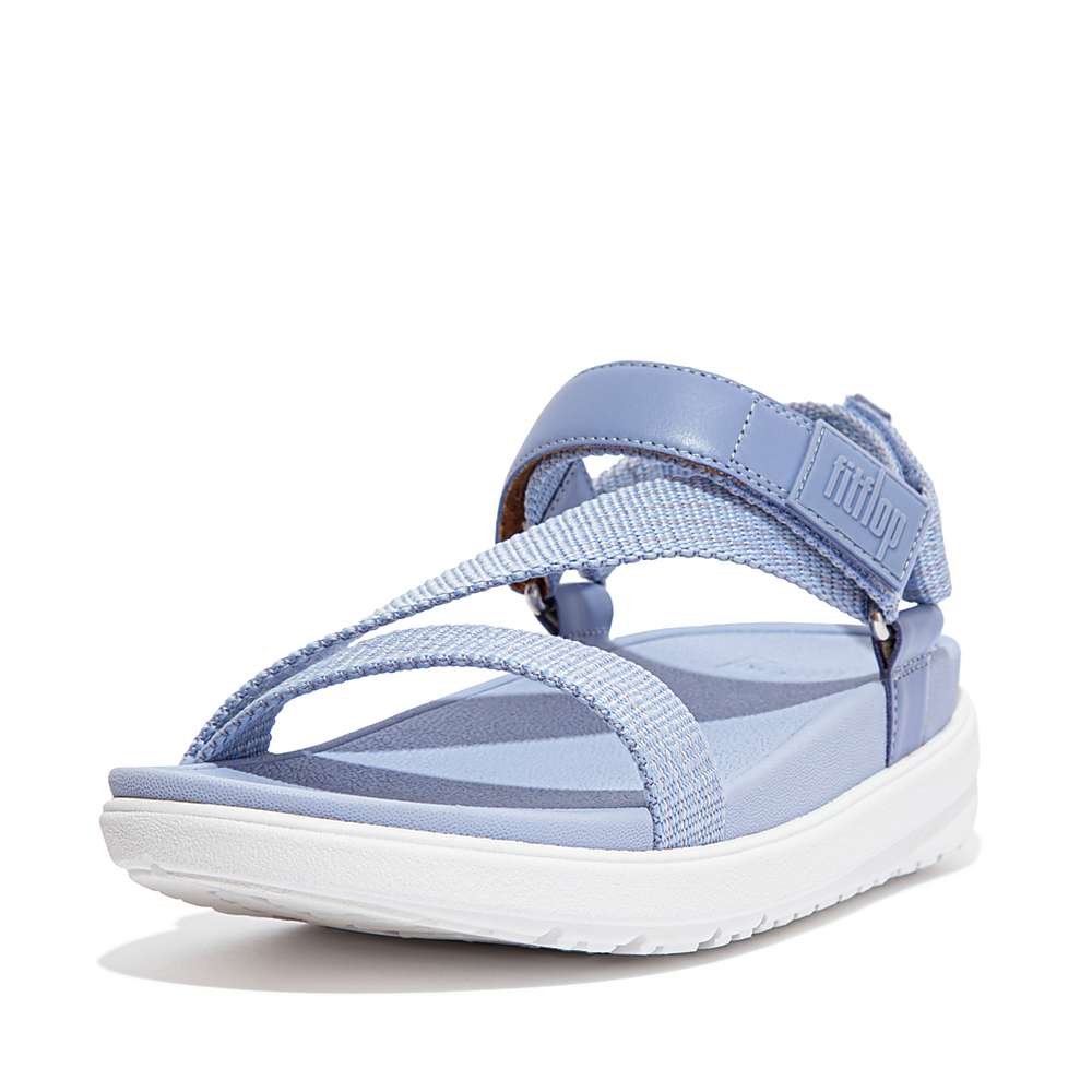 Lavender Women's Fitflop LOOSH Webbing Z-Strap Sandals | DY6857249