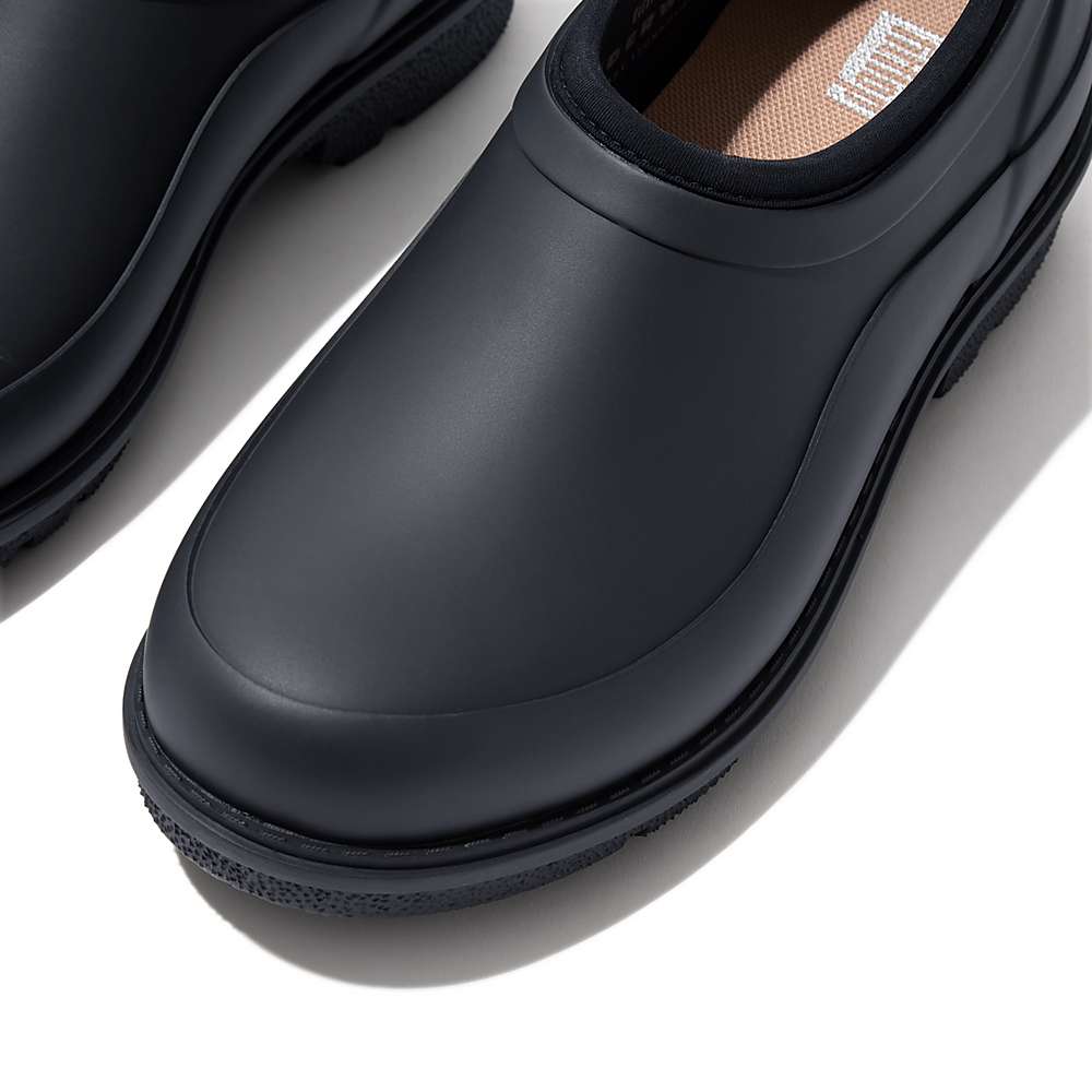 Navy Women's Fitflop WONDERCLOG Waterproof Rubber Clogs | VA2107369