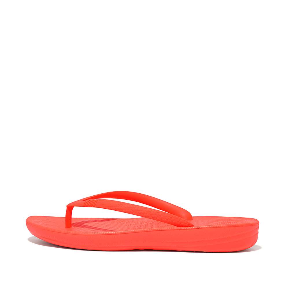 Orange Women\'s Fitflop IQUSHION Ergonomic Flip Flops | CU1785923