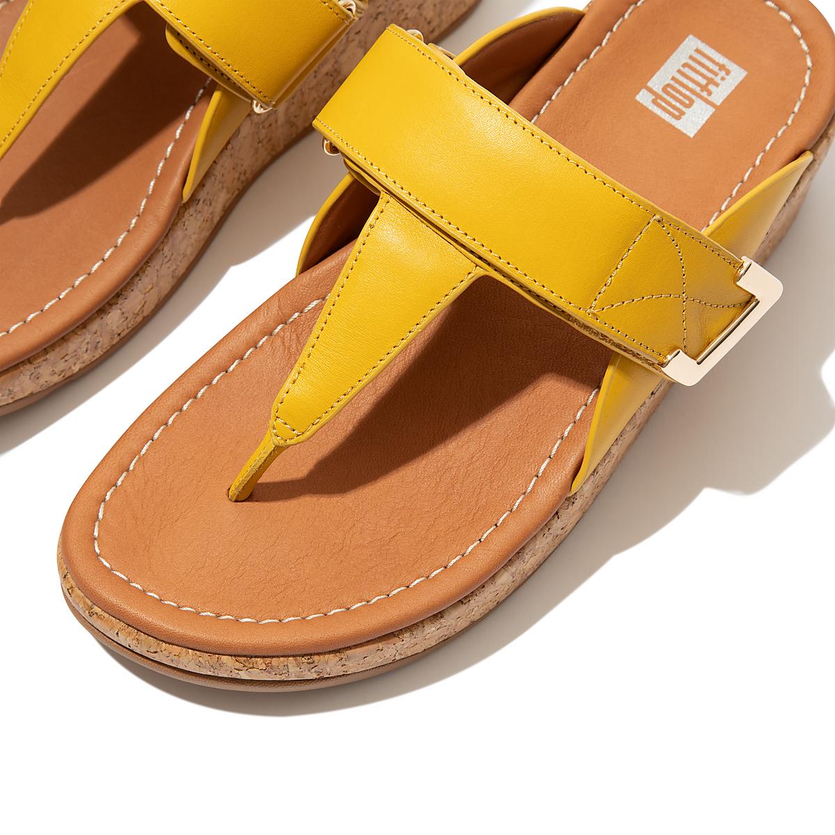 Orange Yellow Women's Fitflop REMI Adjustable Toe-Post Sandals | IX9614270