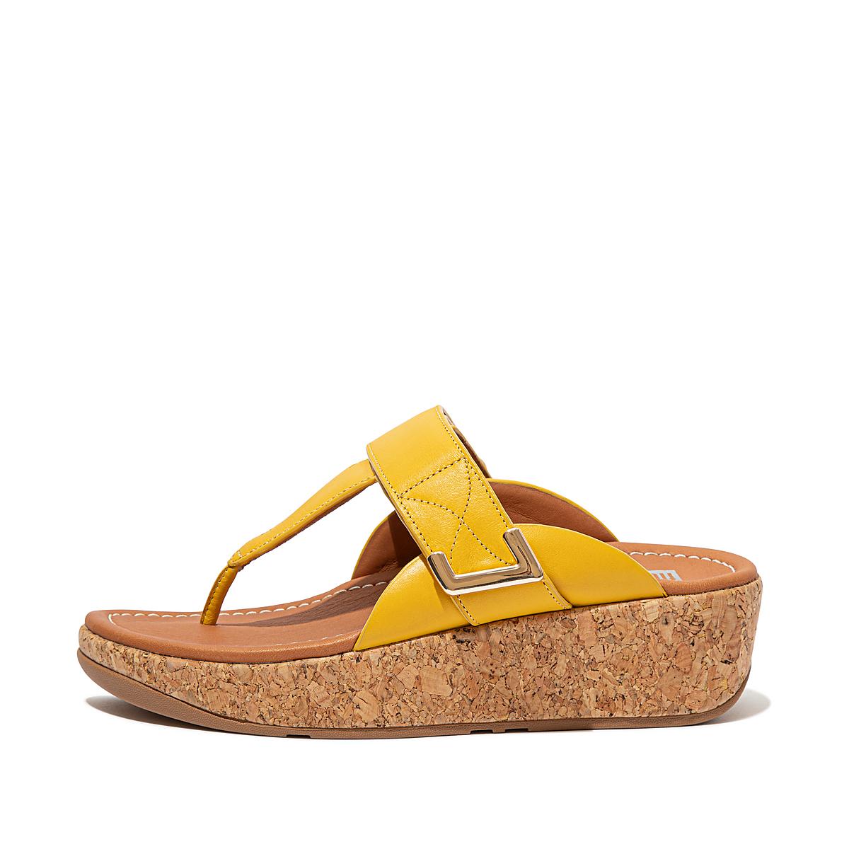 Orange Yellow Women\'s Fitflop REMI Adjustable Toe-Post Sandals | IX9614270