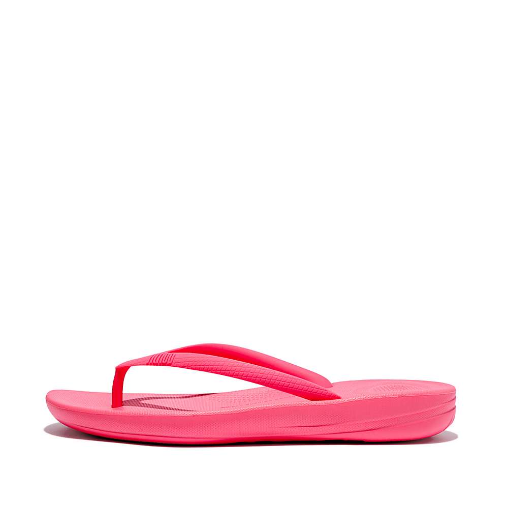 Pink Women\'s Fitflop IQUSHION Ergonomic Flip Flops | UD5921648