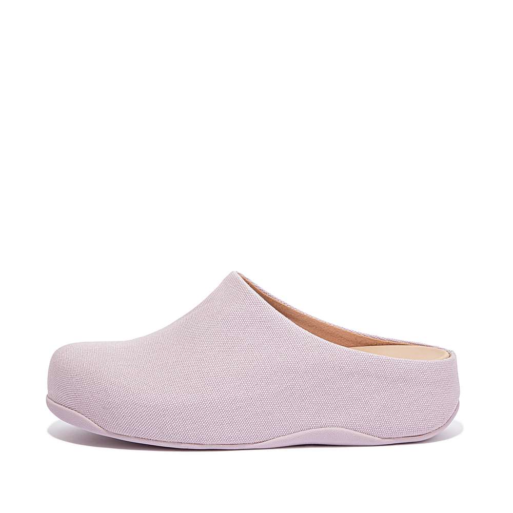 Pink Women\'s Fitflop SHUV Canvas Clogs | BW2743068