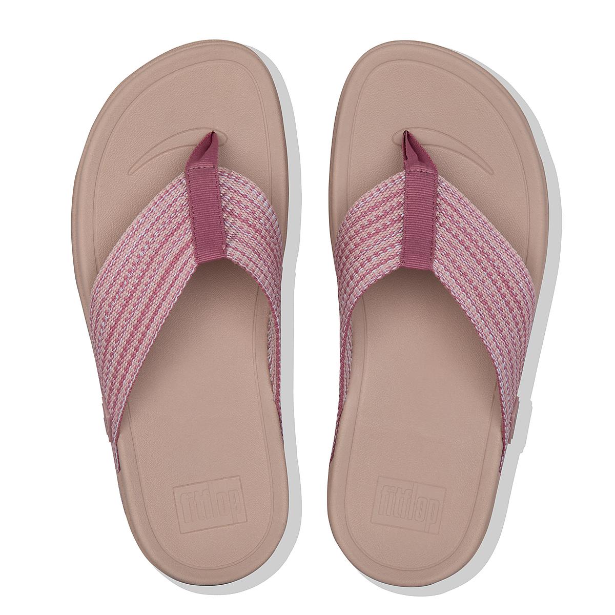 Pink Women's Fitflop SURFA Toe-Post Sandals | CB6493702