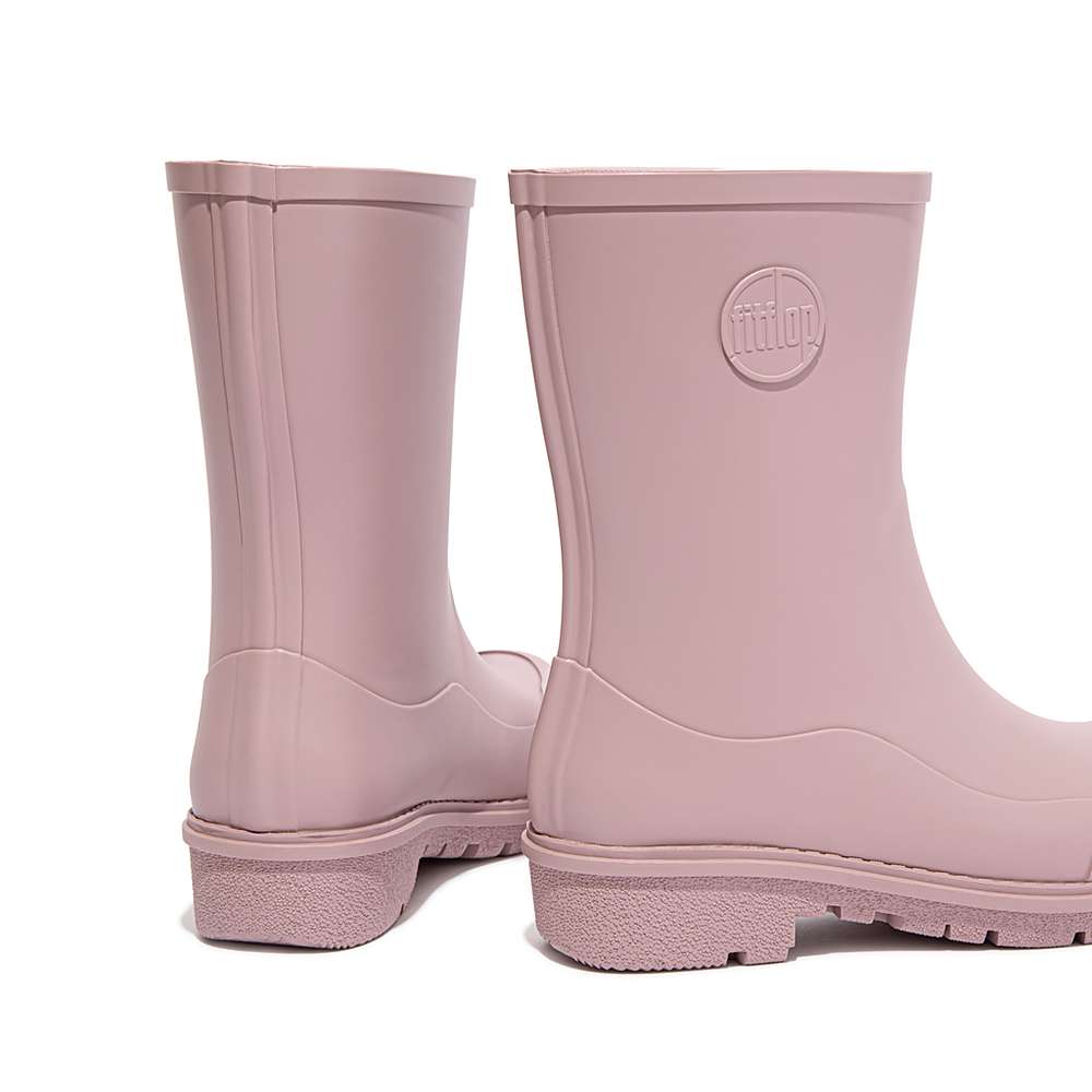 Pink Women's Fitflop WONDERWELLY Short Rain Boots | WJ9731856