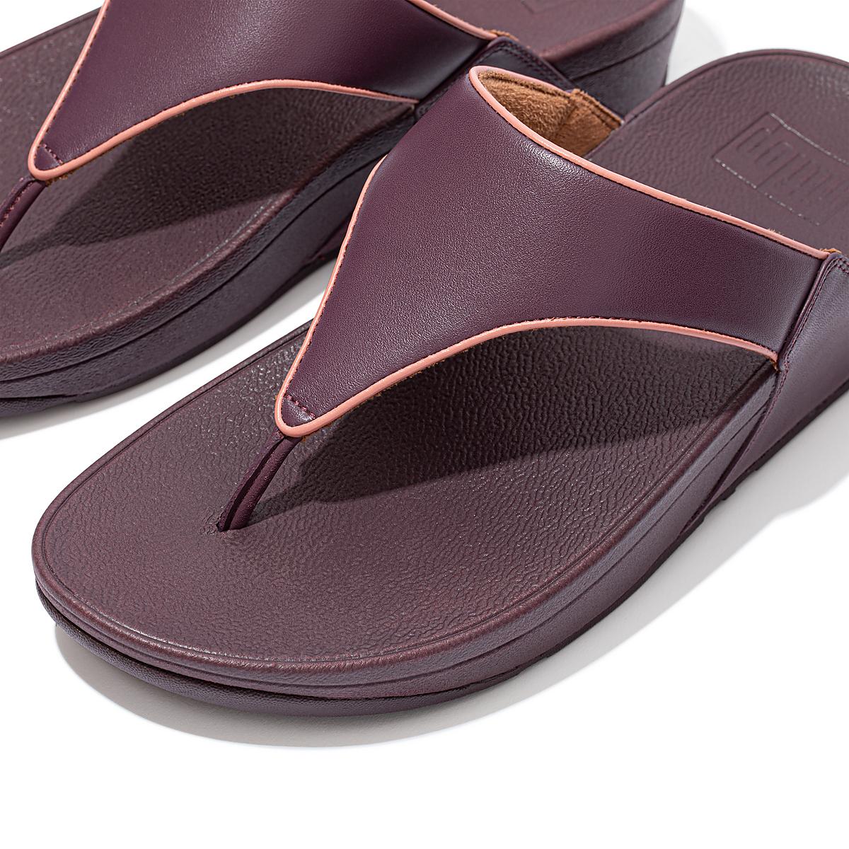 Purple Women's Fitflop LULU Pop Binding Toe-Post Sandals | QS0785924