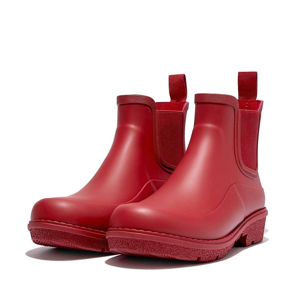 Red Women's Fitflop WONDERWELLY Chelsea Rain Boots | AM6201378