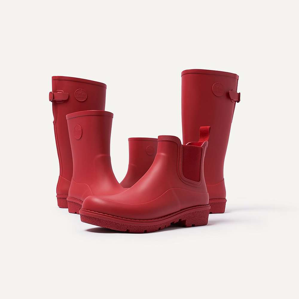 Red Women's Fitflop WONDERWELLY Chelsea Rain Boots | AM6201378