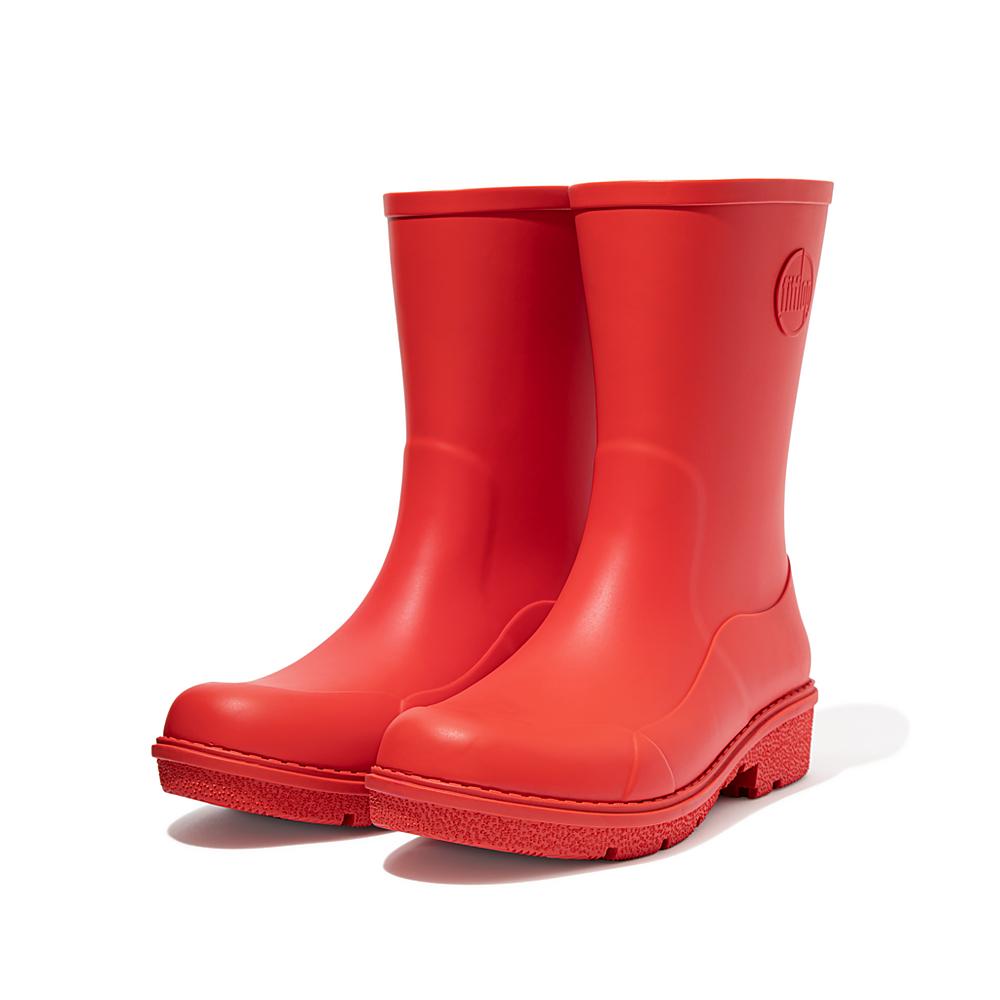 Red Women's Fitflop WONDERWELLY Short Rain Boots | GU1974068