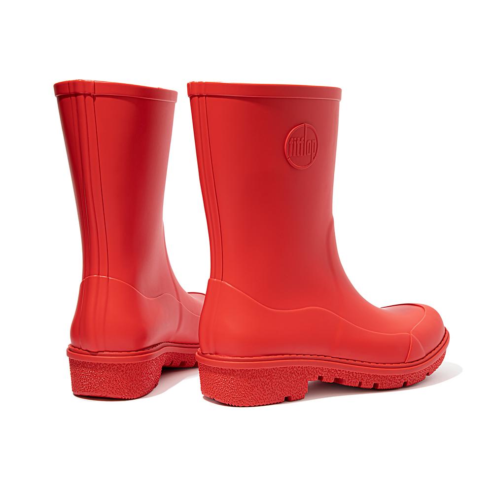 Red Women's Fitflop WONDERWELLY Short Rain Boots | GU1974068