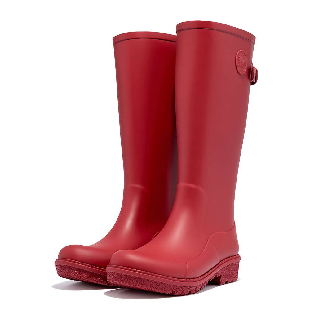 Red Women's Fitflop WONDERWELLY Tall Rain Boots | VO9846237